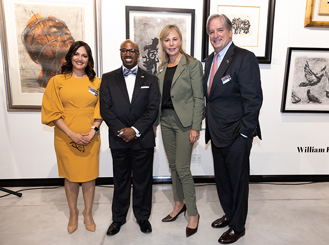 Cicelia van Rooi, Ambassador Reuben Brigety, Emrie Brown, Mark Chiaviello